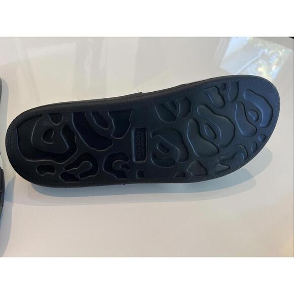 $350 Alexander McQueen Graffiti Rubber Pool Slides Black White Sandals Size 43.5 main image 6